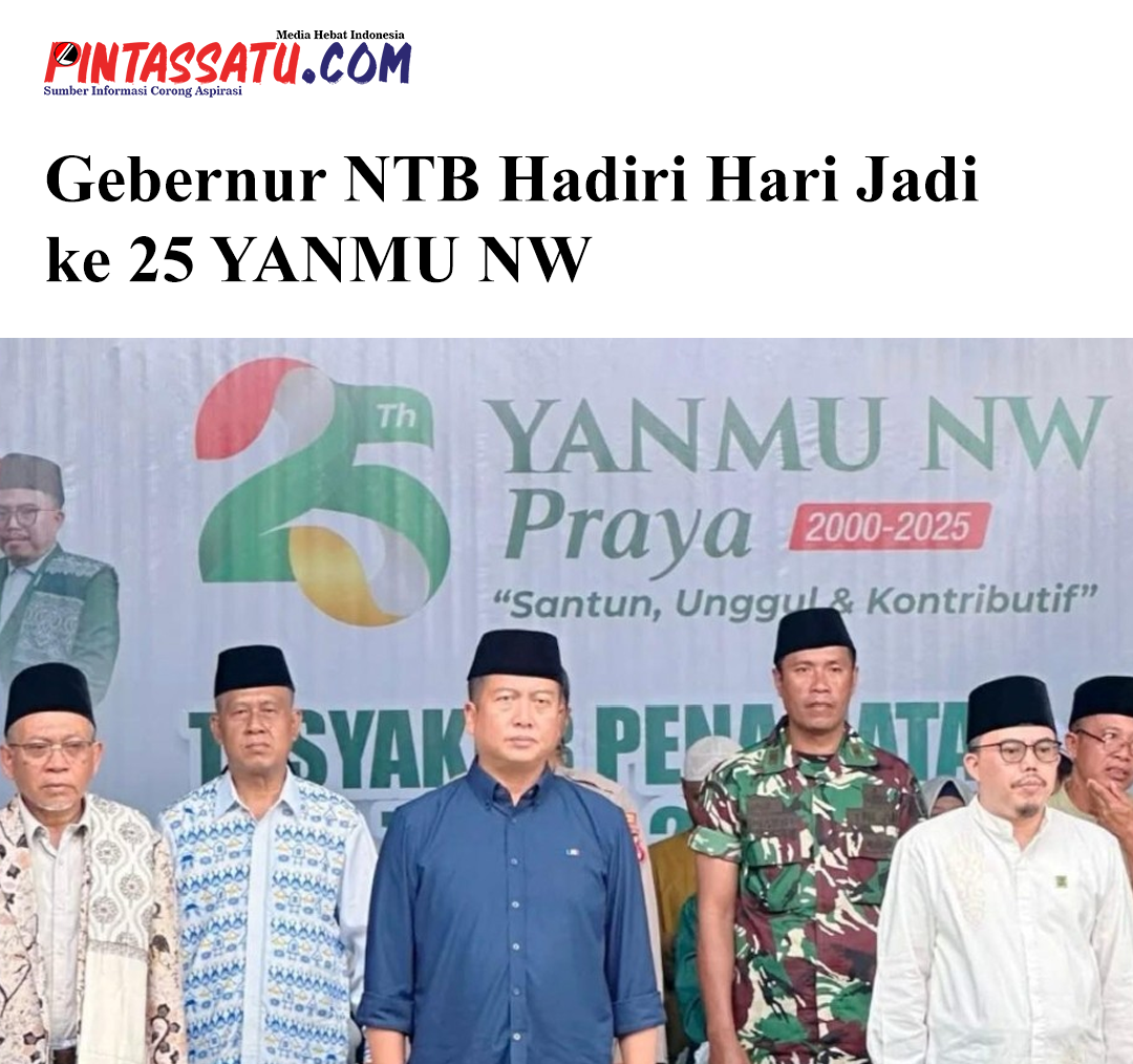 Gebernur NTB Hadiri Hari Jadi ke 25 YANMU NW web pic