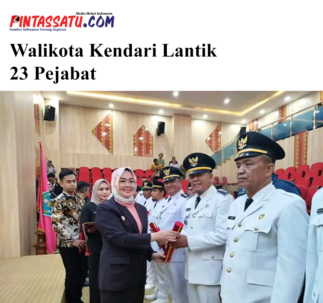 Walikota Kendari Lantik 23 Pejabat web pic