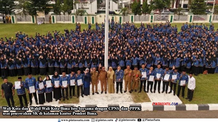 1.198 CPNS dan PPPK di Kota Bima Terima SK Pengangkatan