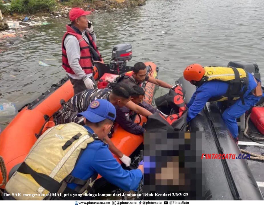 Pria Lompat dari Jembatan Teluk Kendari Ditemukan