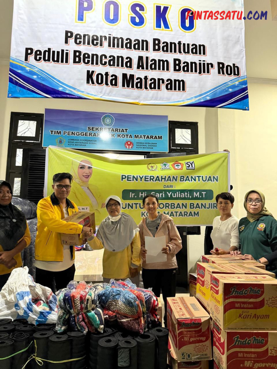 Bantu Korban Banjir Kota Mataram, Sari Yuliati Sumbang Sembako dan…_page4_image1